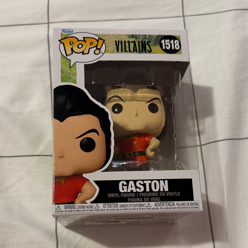 Funko Pop Villains Gaston Figure with Red and Black